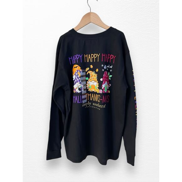 NEW Simply Southern Happy Everything Tee, Size YXL - Picture 6 of 9